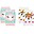 Non-slip Crawling Kneepads 2pk - Allie the Alicorn & Fiona the Fawn - Cotton Non-slip Crawling Kneepads 2pk - Allie the Alicorn & Fiona the Fawn - Cotton