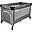 Travel Cot Stripe Deluxe 0/3 Years Old - Grey - Easy Folding and Unfolding Travel Cot Stripe Deluxe 0/3 Years Old - Grey - Easy Folding and Unfolding
