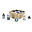 Wooden Shape Sorting Box - Blue - FSC-certified Beechwood
