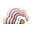 Wooden Rainbow Puzzle Cloud - Pink - FSC-certified Beechwood
