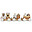 Wooden Stacking Train - Nougat - FSC-certified Beechwood