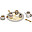 Wooden Tea Set - Nougat - FSC-certified Beechwood Wooden Tea Set - Nougat - FSC-certified Beechwood