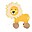 Wooden Lion Pull-Along Toy - Develop Motor Skills