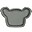 Plate Koala Kyle - Olive Gray - Silicone Plate Koala Kyle - Olive Gray - Silicone