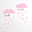 Clouds Wall Hooks & Rain Drops Stickers - Pink Clouds Wall Hooks & Rain Drops Stickers - Pink