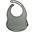 Silicone Bib - Olive Gray - With Pocket Silicone Bib - Olive Gray - With Pocket