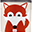 Storage Bin - Fox - 100% Cotton