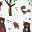 Chalk-A-Doodle Book - Forest - Reusable Album + includes 4 Zero Dust Butterstix