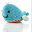 Whale Rattle - Deep Turquoise - Fair Trade