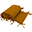 Cot Bumper - Gold - 100% Cotton Muslin with Polyester Filling Cot Bumper - Gold - 100% Cotton Muslin with Polyester Filling