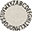 Round Machine Washable ABC Rug, Natural-Black - 100% cotton (150 cm diameter)