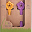 eKibby - Set of 2 Bibholders Orange/Purple - Natural Bioplastic, 100% Biodegradable, Made in Italy
