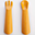 eKikò - Fork and Spoon Set, Orange - Natural Bioplastic, 100% Biodegradable, Made in Italy