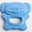 eKolly - Blue Teether - Natural Bioplastic, 100% Biodegradable, Made in Italy