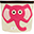 Storage Bin - Pink Elephant - 100% Cotton