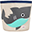 Storage Bin - Shark - 100% Cotton Storage Bin - Shark - 100% Cotton