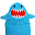 Kids Hooded Towel, Sherman the Shark - 100% cotton Kids Hooded Towel, Sherman the Shark - 100% cotton