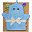 Bath Mitt, Henry the Hippo - 100% cotton Bath Mitt, Henry the Hippo - 100% cotton