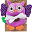Buddy Rattles, Owl - Velour