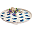 2-in-1 Play Mat Bag 100% Cotton Canvas, Whale - 112 cm diameter