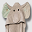 Baby Towel with Hood, Ellie the Elephant - 100% cotton