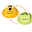 Reversible Summer Hat Anti-UV UPF 50+, Bee+Worm - 100% cotton