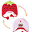 Reversable Fleece Winter Hat - Strawberry/Cupcake - SPF 50+ Reversable Fleece Winter Hat - Strawberry/Cupcake - SPF 50+