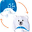 Reversable Fleece Winter Hat - Snowflake/Polar Bear - SPF 50+ Reversable Fleece Winter Hat - Snowflake/Polar Bear - SPF 50+