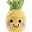 Fruit Rattle, Pineapple 12 cm - Pure organic cotton Fruit Rattle, Pineapple 12 cm - Pure organic cotton
